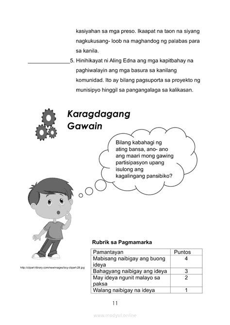 Grade 4 Araling Panlipunan Modyul: Kagalingang Pansibiko: .